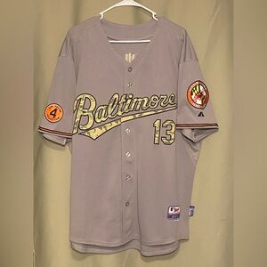 Baltimore Orioles Manny Machado #13 Pa USMC Camouflage Patch Baseball Jersey 52